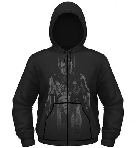 BBC Doctor Who Men's Zip Hoodie Cyberman JH050 - Black, Size Large - product listing photo