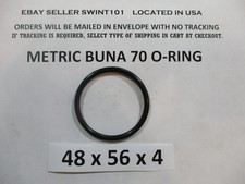 48mm ID x 56mm OD x 4mm thick O-ring. Buna-70. Quan 1.