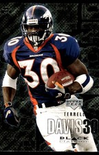 Terrell Davis 2000 Upper Deck Black Diamond #34 Broncos NFL READ FREE SHIPPING