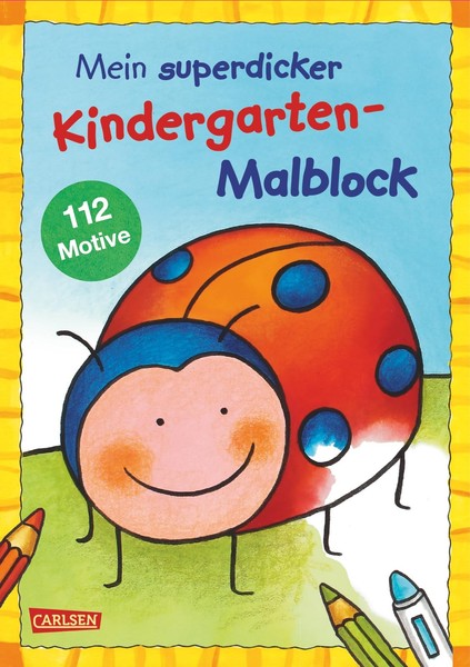 Malblock FüR Kindergarten Ab 3 Jahren, 100 Ausmalbilder, GroßE Motive, Klar-image