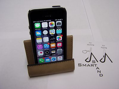 Cell Phone Leather Stand - Give one as a cool gift idea!!