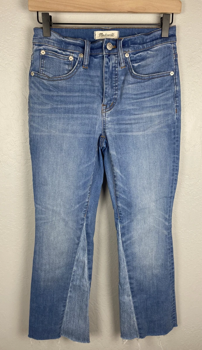 Madewell Womens Light Blue Cali Demi Boot Jeans Size 25