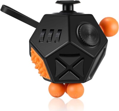 12-seitiger Fidget Cube mit 12 Funktionen Anti Stress Würfel mit ADHS, ADD, ASD, ADHS