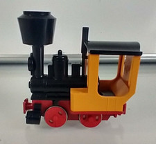 GNOMY 990 Friction Powered Vintage Toy Yellow Train Engine Made in Germany NWT