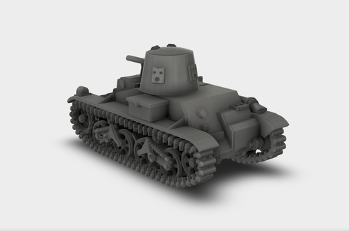 Belgian T15 Tankette WW2 Bausatz 3D Druck 1:87 1:72 1:56 1:48 1:35 - Bild 3 von 5