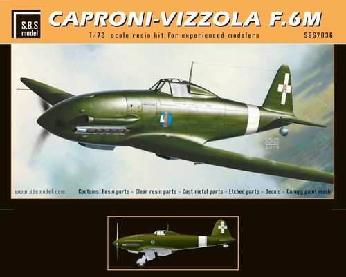 SBS 7036 1/72 Caproni-Vizzola F.6M Resin model kit - Picture 11 of 11