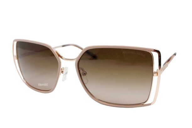 MICHAEL KORS GOLDEN ISLES MK1053-110813 Rose Gold / Brown Gradient Sunglasses