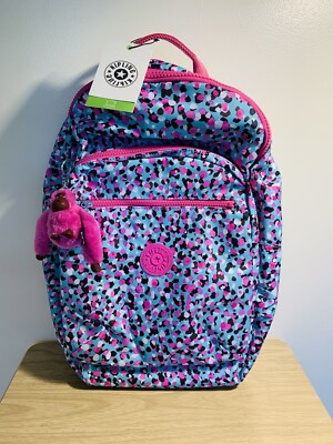 Kipling Seoul backpack with computer sleeve loving geos NWT $129.00