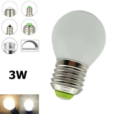 Dimmable 3W Globe Light Bulb LED 220V E27 Warm White Bulbs 360 Angle Lamp