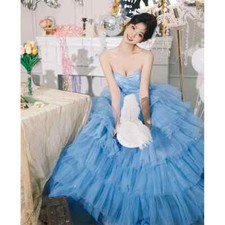 Women Evening Dresses Tulle Bridal Gowns Formal Occasion Prom Party Gowns