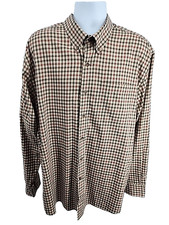 Cutter & Buck Button Up Adult XXL Mens Multicolor Long Sleeve Cotton Shirt