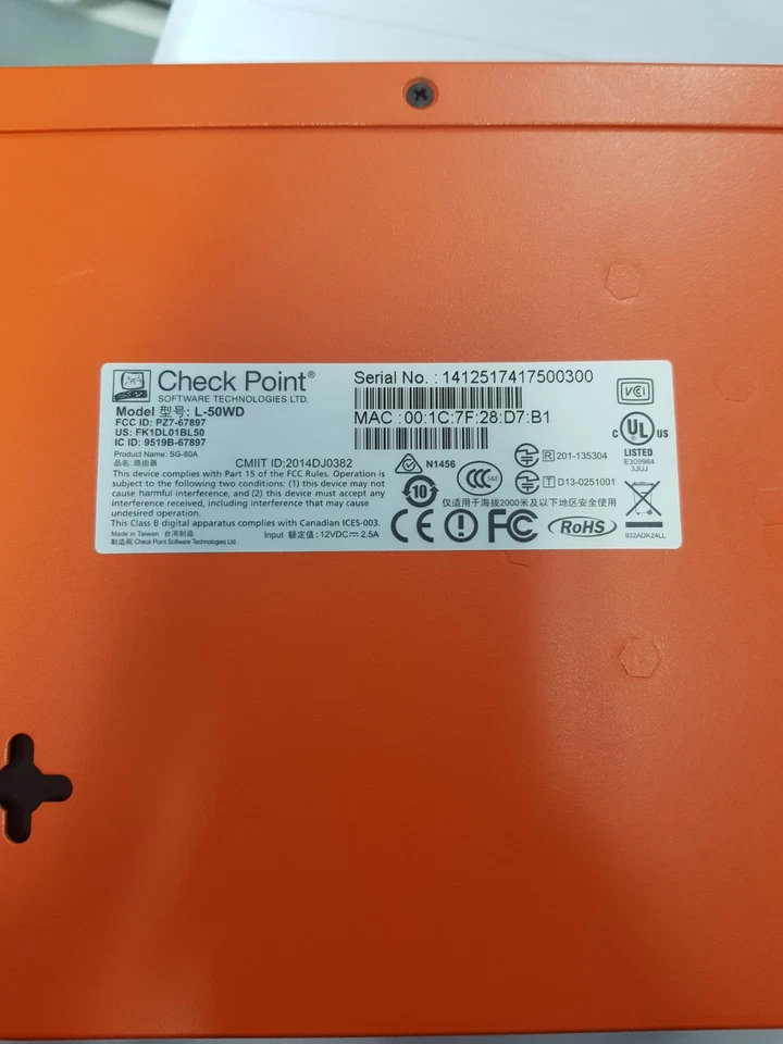 Check Point L-50WD ADSL2+ Modem/Router/Firewall - Image 3 of 3