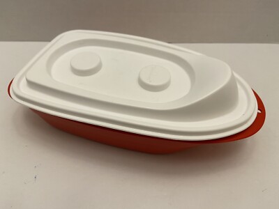 Tupperware Tupper Toy Boat with Removeable Lid Red No People Boat Only
