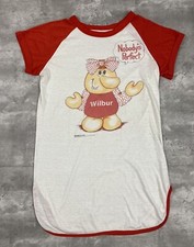 vintage 1981 WILBUR AND FRIENDS pajama sleep shirt KIDS Russ Berrie 80s