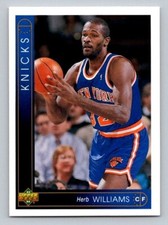1993-94 Upper Deck Herb Williams #315 New York Knicks