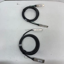 Lot of 2 10Gtek 40G QSFP+ DAC Cables 2.5M Passive CAB-Q10/Q10-P2.5M (MCU)
