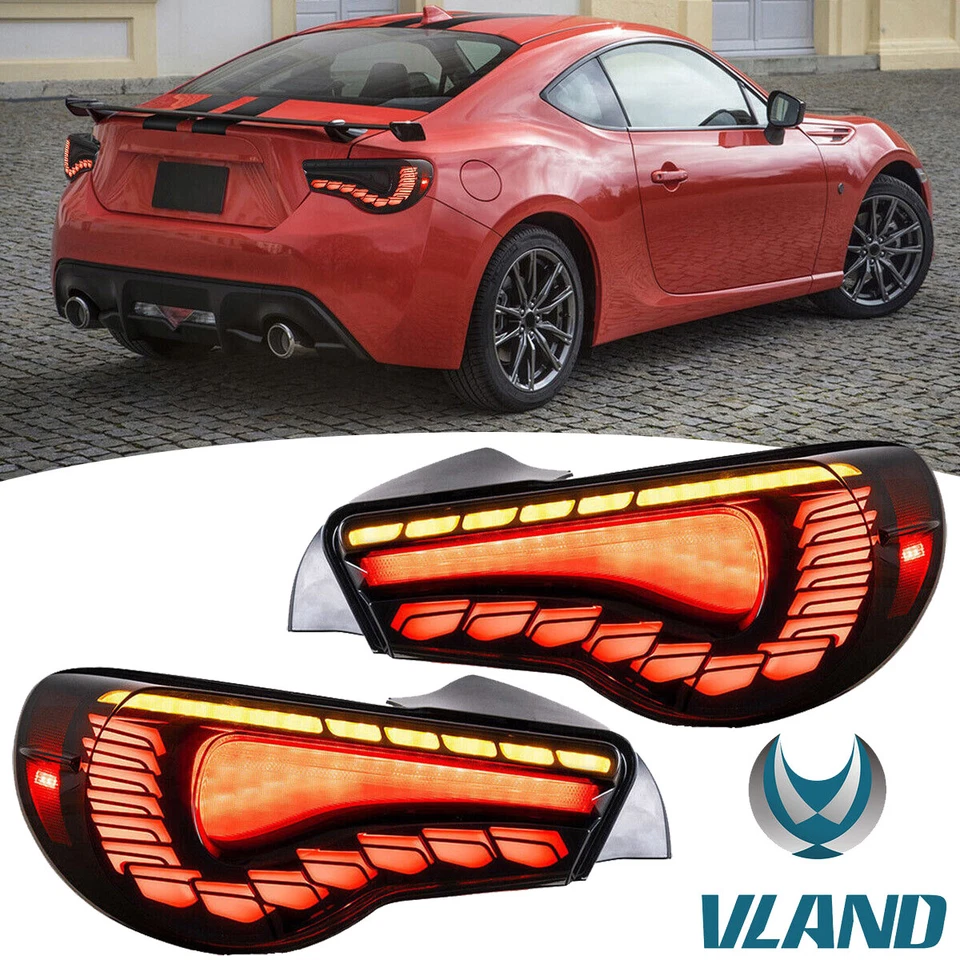 Luces traseras LED ahumadas VLAND para Toyota 86 2012-2020 Subaru BRZ y Scion FR-S Foto 2 de 4