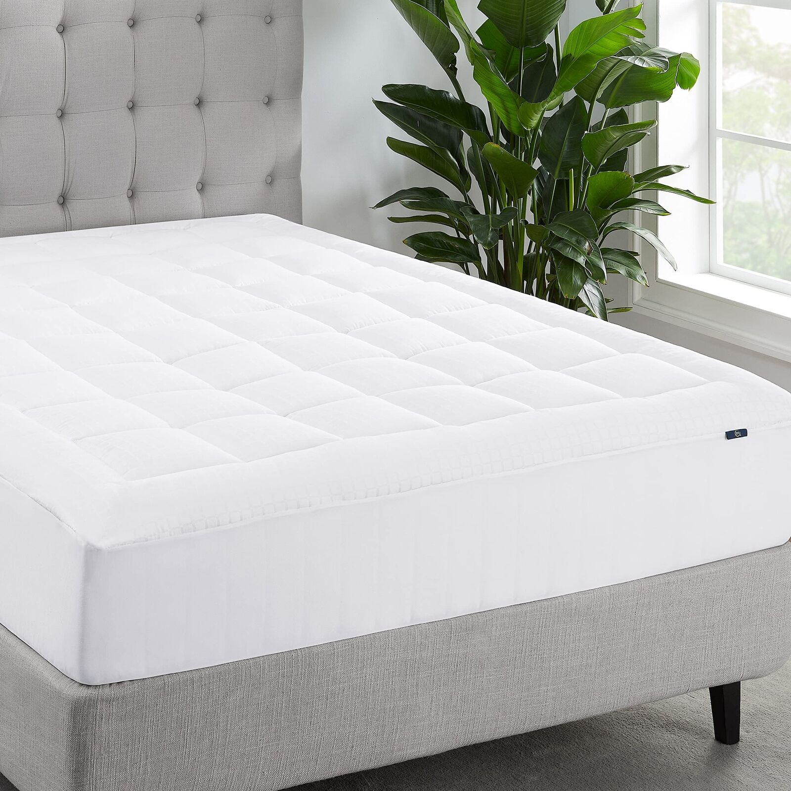 ComfortSure Queen Mattress Cover, Fitted Pillow Top Mattress Pad, Super Soft ...