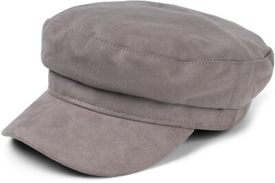 Casquette Ballon StyleBREAKER Pour Femmes - Velours Doux Type Cuir - Visière Souple - Style Rétro Années 20-30 - Taille Unique Réglable