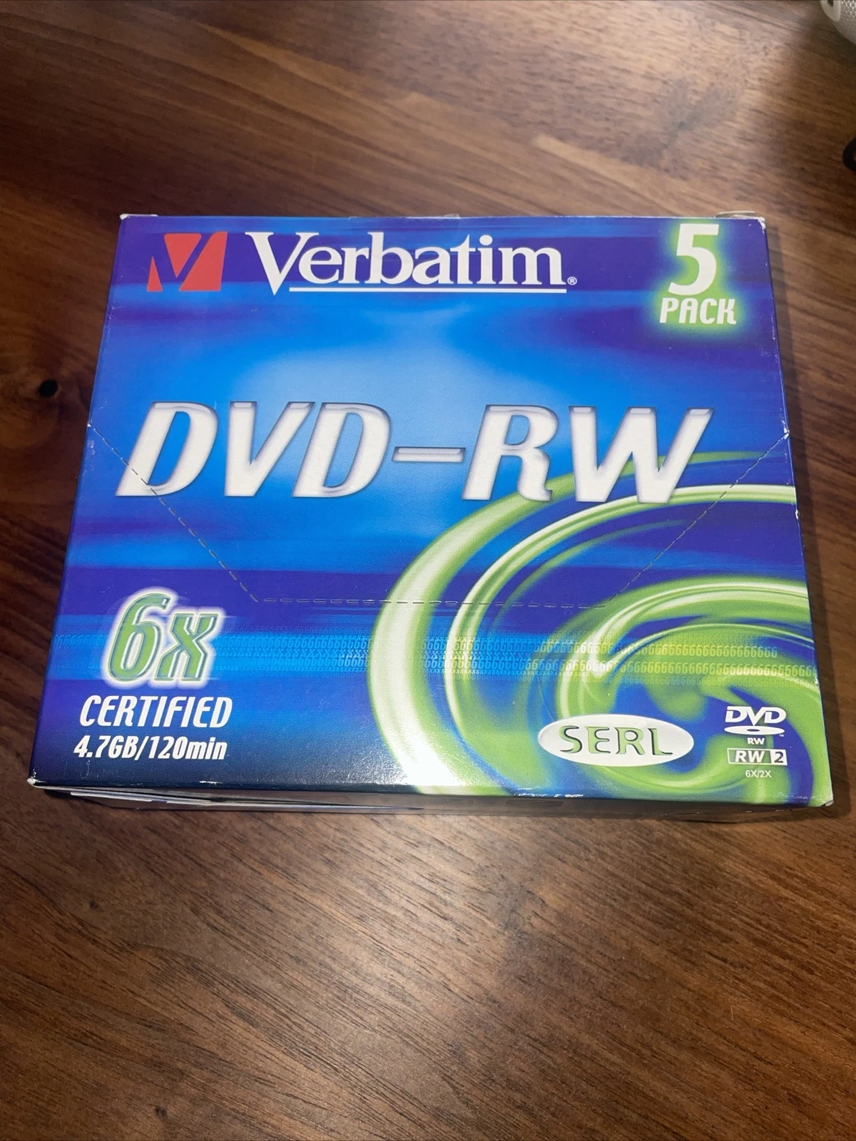 6x DVD-RW NEU -- 5 Pack versiegelt - 5X Verbatim - Bild 1 von 5