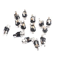 DC025M 5.5mm x 2.1mm DC Power Jack Socket Female Panel Mount Connector DC-025M