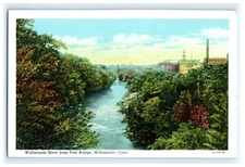 Willimantic River From Foot Bridge, Willimantic CT Early View