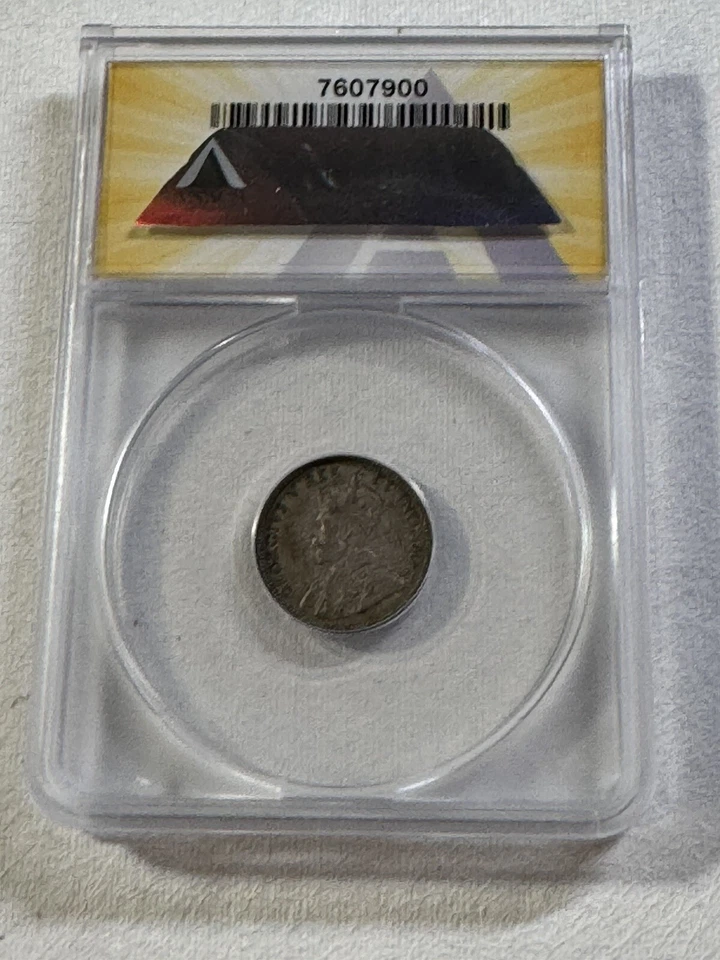 1911 Canada 10 Cents Silver Coin Graded VF 30 by ANACS - Image 4 of 4