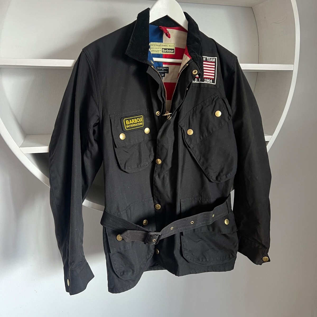 83年製 Barbour INTERNATIONALSUIT 2ワラントC34（90's