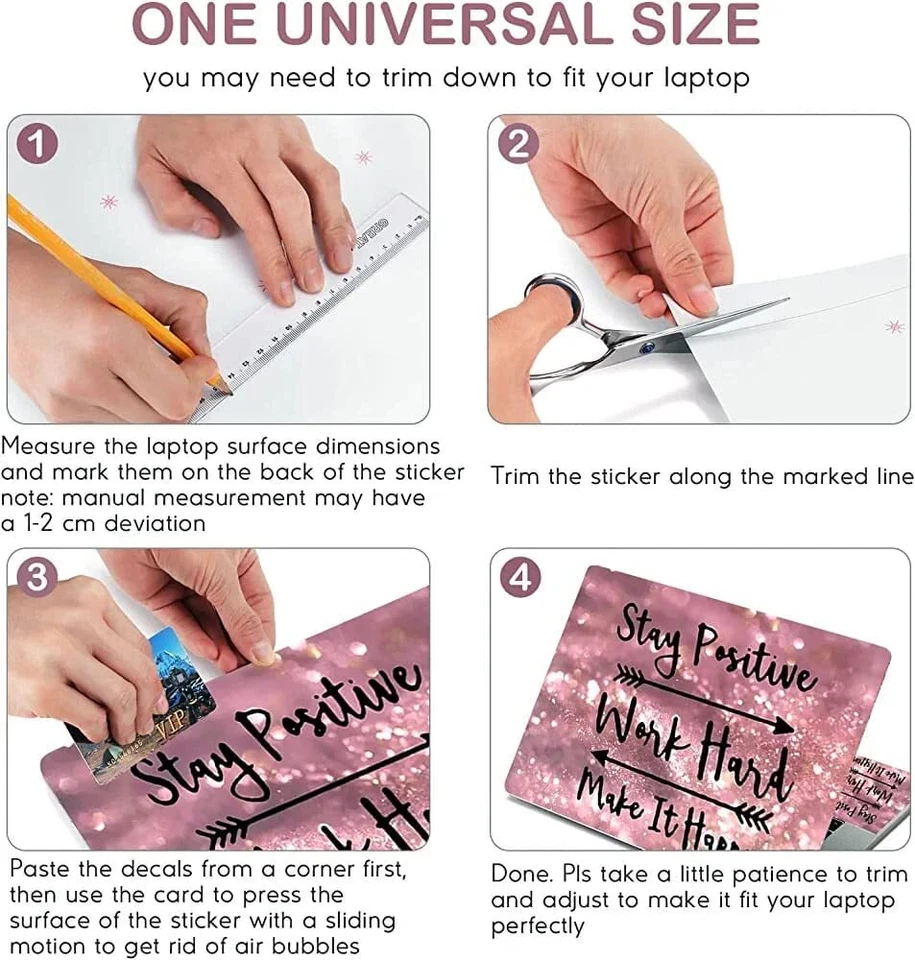 Laptop Skin Decal/Sticker Protector Vinyl All Models Up to 11.6"- 15.6" Inch - Image 3 of 4