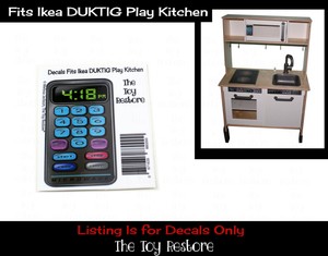 play kitchen replacement stickers