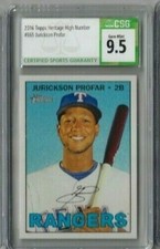 2016 Topps Heritage High Number Jurickson Profar CSG 9.5 
