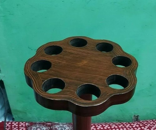 Soporte de bastón tallado de madera hecho a mano para decoración del hogar bastón estante de almacenamiento - Imagen 4 de 8