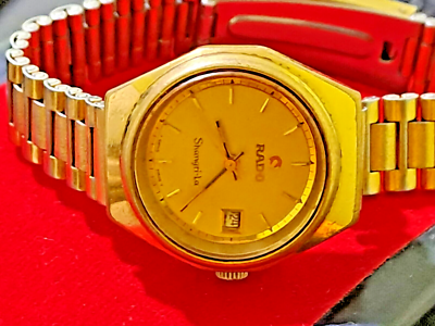 VTG RADO SHANGRI-LA 2671 DATE AUTO GOLD PLATED 561.3111.2 SWISS