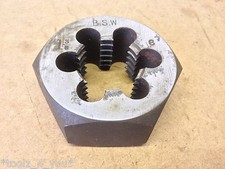 1 3/8" x 6 Tpi BSW Whitworth 2.55" Across Flats Die Nut (v)