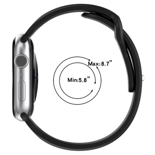 Silicone Band Sport Strap For iPhone Watch Band 38/40/41MM and 42/44/45/49MM - Picture 5 of 20