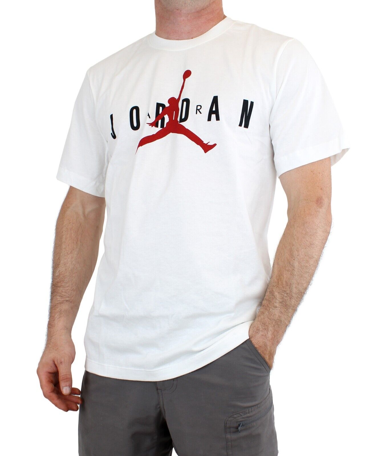 Nike Men's Air Jordan CK4212, 100% Cotton Jordan Air Wordmark T- Shirt - Mffco