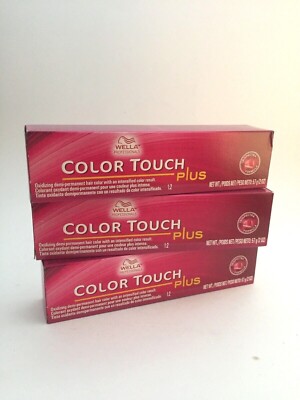 Wella COLOR TOUCH PLUS DEMI-PERMANENT HAIRCOLOR CHOOSE SHADES  2 oz. ea.