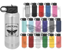 Vacuum Insulated Water Bottle Silence of The Lambs Themed Laser Engraved Tumbler