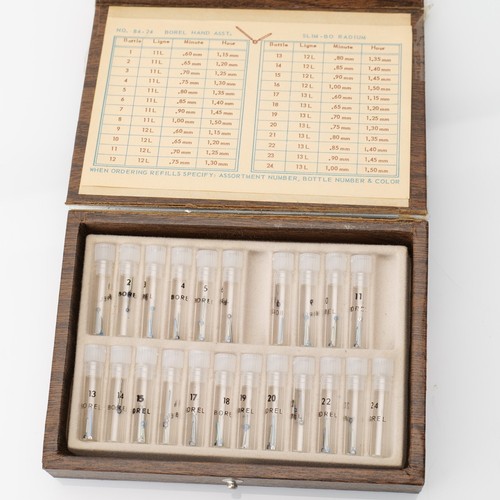 Borel Nr. 84-24 Sortiment Stunden & Minuten Slim-Bo Hände neu alter Lagerbestand Vintage