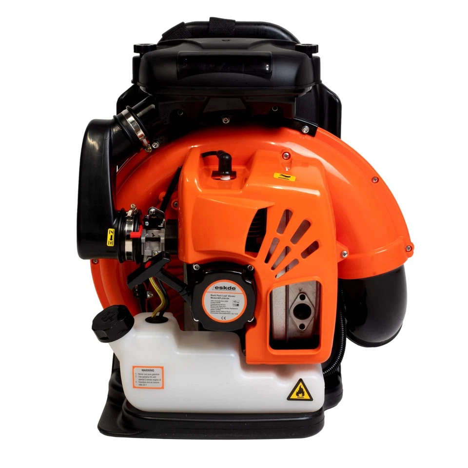 eSkde Back Pack Leaf Blower Professional 2 Stroke Petrol 63cc Air Cooled Engine - Image 3 of 4
