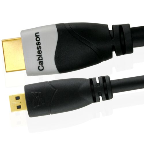 HDMI to Micro HDMI Cable Ivuna Advanced High Speed with Ethernet 1.4 2.0 0.5-5m - Afbeelding 1 van 7