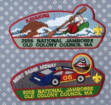 JSP   Old Colony Council - Nat'l Jamboree 2005 - Mint -  Grp of 2