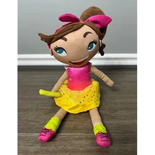 DaySpring Betty Confetti Plush Doll Girl with Ponytail Kids Toy