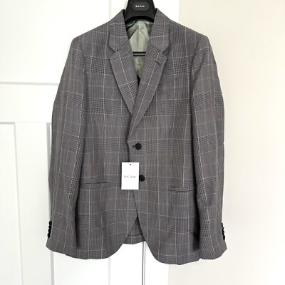 Paul Smith Fratelli Tallia Di Delfino Mohair Gray Check Sport Coat
