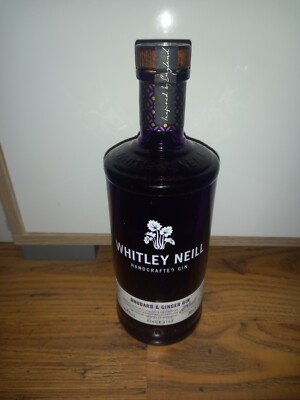 EMPTY Whitley Neil Rhubarb & Ginger Purple Gin Bottle