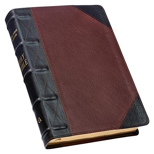 King James Bible Giant Print Full-size Premium Full Grain Leather Edition - Picture 1 of 1