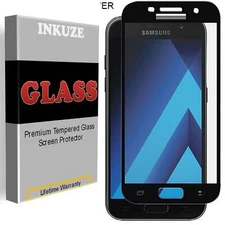 Tempered Glass [FULL COVER] Screen Protector For Samsung Galaxy J3 Eclipse
