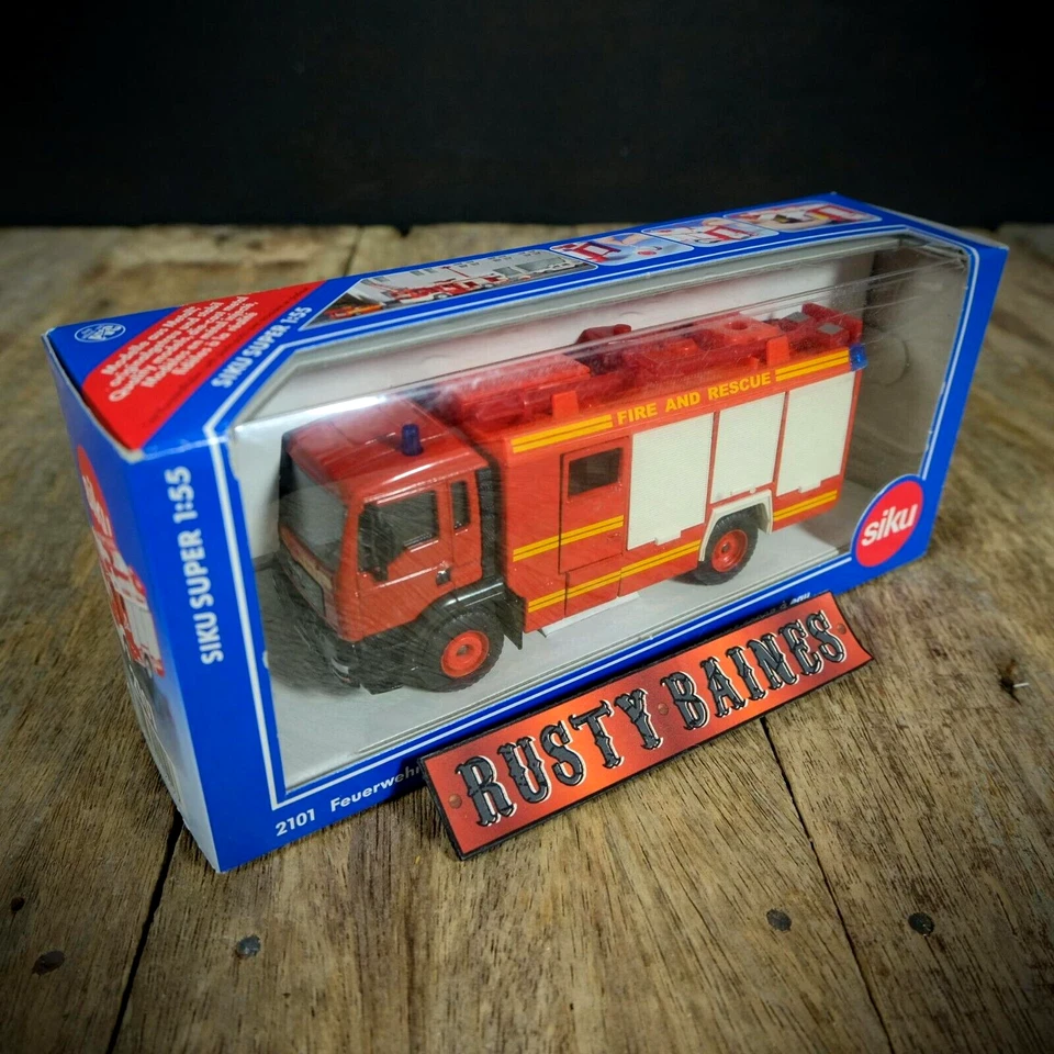 Siku 2101 Feuerwehr, MAN Fire Engine Tender, 1/55, Boxed - Image 2 of 4