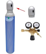 CO2 (100%) Kohlendioxid 8 Liter Gasflasche Reines Schwei&szlig;gas MIG/MAG/WIG SET1