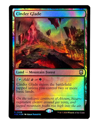 MTG | Cinder Glade | Modern Horizons 3 | Ripple Foil | NM | EN